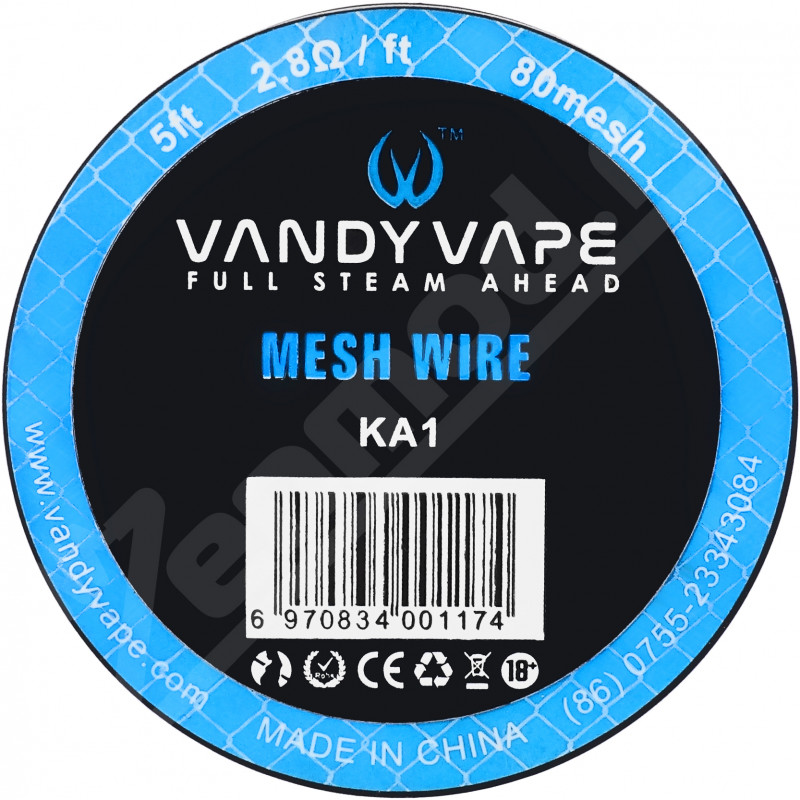 Фото и внешний вид — Сетка канталовая Vandy Vape KA1 Mesh wire 80 1.5м