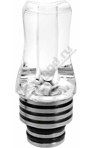 Дриптип 510 акрил плоский со стальным радиатором