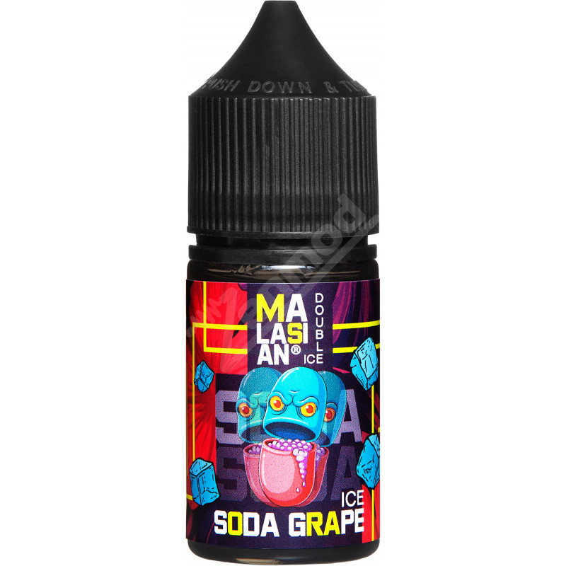 Фото и внешний вид — Blast MALASIAN DOUBLE ICE SALT - Soda Grape 30мл