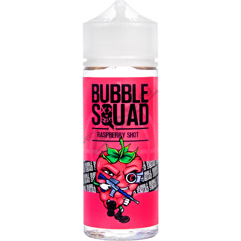 Фото и внешний вид — BUBBLE SQUAD - Raspberry Shot 120мл