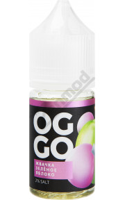 OGGO BUBBLES SALT- Жвачка Зелёное Яблоко 30мл