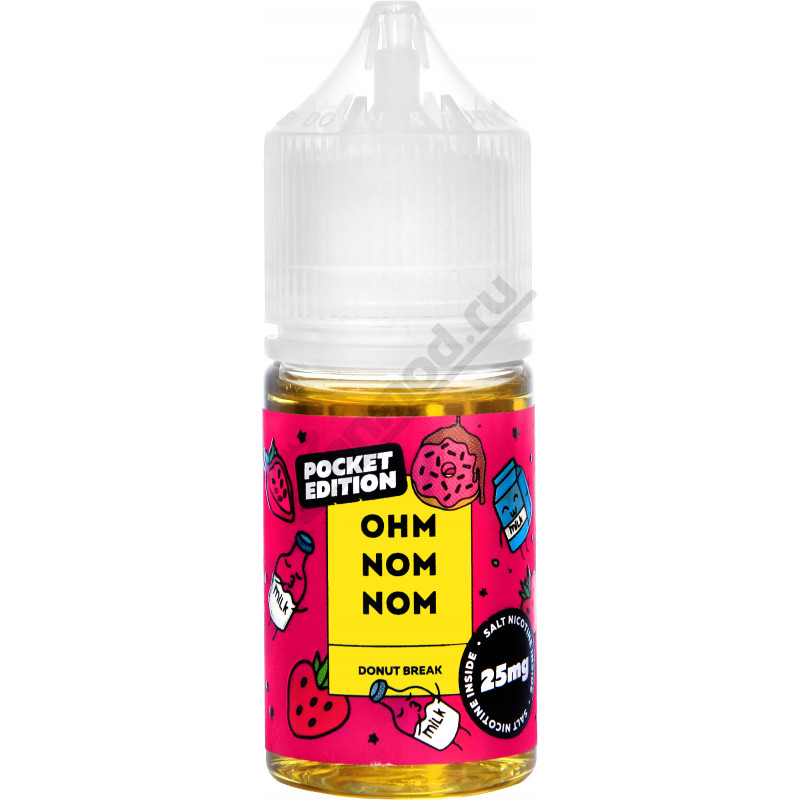 Фото и внешний вид — OHM NOM NOM SALT - DONUT BREAK 30мл