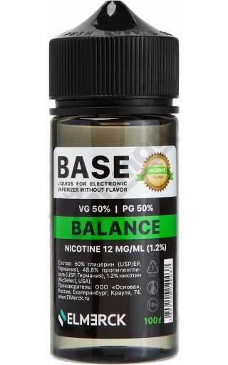 Основа NICSELECT Balance 100мл 12мг