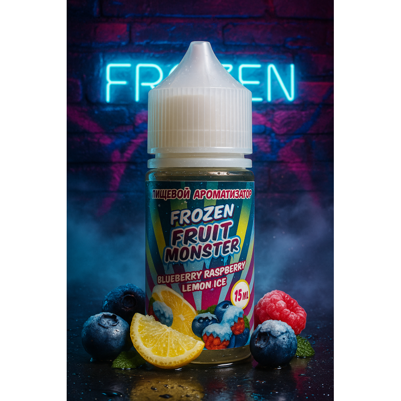 Фото и внешний вид — Frozen Fruit Monster - Черника Малина Лимон со Льдом 15мл